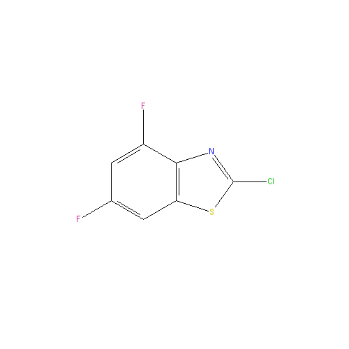 Chemical structure of 2-Chloro-4,6-difluorobenzothiazole