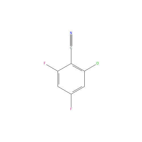 Chemical structure of 2-Chloro-4,6-difluorobenzonitrile