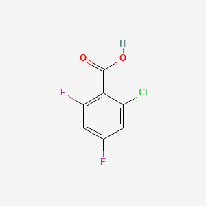 Chemical structure of 2-Chloro-4,6-difluorobenzoic acid