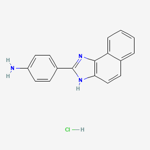 Chemical structure of 2-Chloro-4,6-di-m-tolyl-1,3,5-triazine