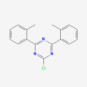 Chemical structure of 2-Chloro-4,6-di-o-tolyl-1,3,5-triazine