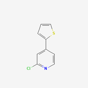 Chemical structure of 2-Chloro-4-(thiophen-2-yl)pyridine