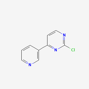 Chemical structure of 2-Chloro-4-(pyridin-3-yl)pyrimidine