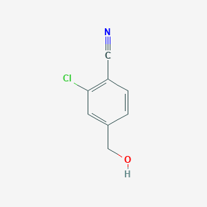 Chemical structure of 2-Chloro-4-(hydroxymethyl)benzonitrile