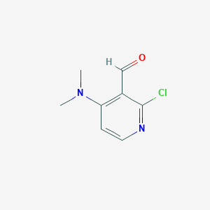 Chemical structure of 2-Chloro-4-(dimethylamino)nicotinaldehyde