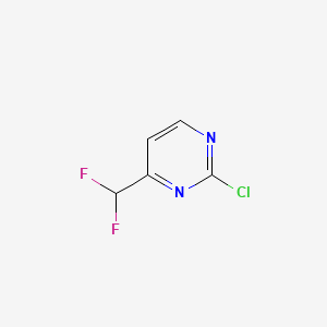 Chemical structure of 2-Chloro-4-(difluoromethyl)pyrimidine