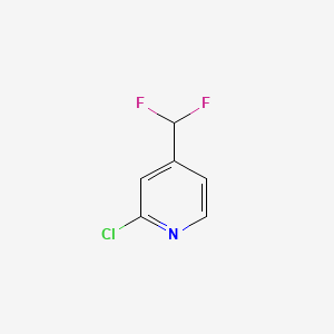 Chemical structure of 2-Chloro-4-(difluoromethyl)pyridine