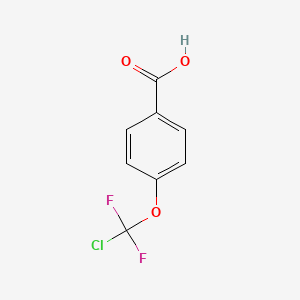 Chemical structure of 2-Chloro-4-(difluoromethoxy)benzoic acid