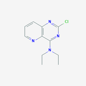 Chemical structure of 2-Chloro-4-(diethylamino)pyrido[3,2-d]pyrimidine
