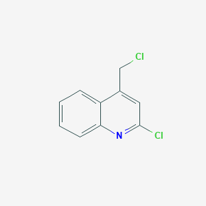 Chemical structure of 2-Chloro-4-(chloromethyl)quinoline