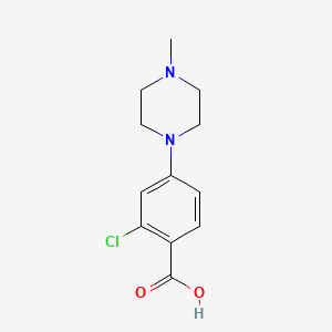 Chemical structure of 2-Chloro-4-(4-methyl-1-piperazinyl)benzoic Acid