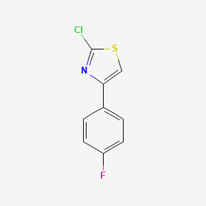 Chemical structure of 2-Chloro-4-(4-fluorophenyl)thiazole