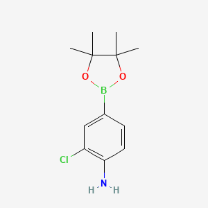 Chemical structure of 2-Chloro-4-(2-methylpiperidin-1-yl)phenylboronic acid