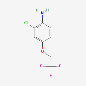 Chemical structure of 2-Chloro-4-(2,2,2-trifluoroethoxy)aniline