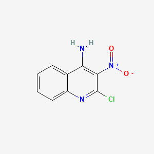 Chemical structure of 2-Chloro-3-nitroquinolin-4-amine