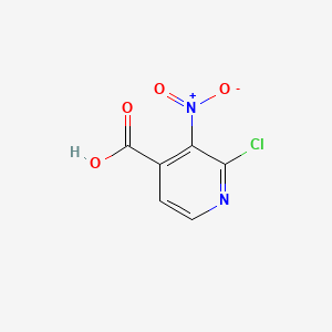 Chemical structure of 2-Chloro-3-nitroisonicotinic acid