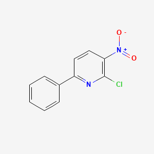 Chemical structure of 2-Chloro-3-nitro-6-phenylpyridine