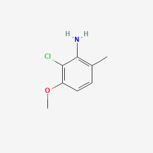 Chemical structure of 2-Chloro-3-methoxy-6-methylaniline
