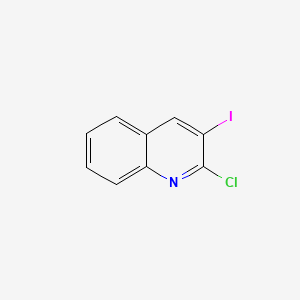 Chemical structure of 2-Chloro-3-iodoquinoline
