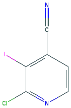 Chemical structure of 2-Chloro-3-iodoisonicotinonitrile