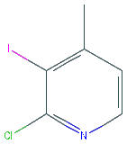 Chemical structure of 2-Chloro-3-iodo-4-methylpyridine