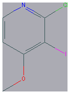 Chemical structure of 2-Chloro-3-iodo-4-methoxypyridine