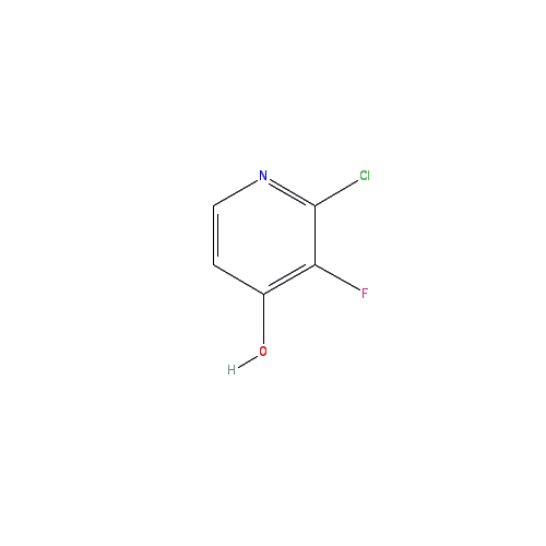 Chemical structure of 2-chloro-3-fluoropyridin-4-ol