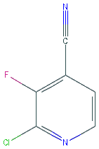 Chemical structure of 2-Chloro-3-fluoroisonicotinonitrile