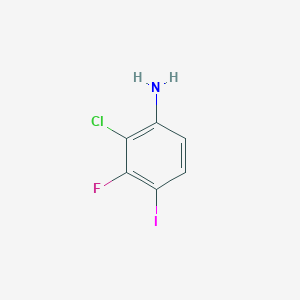 Chemical structure of 2-Chloro-3-fluoro-4-iodoaniline