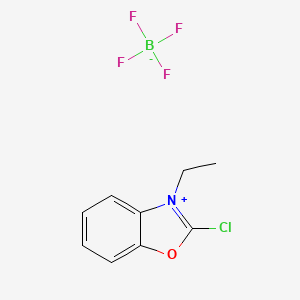 Chemical structure of 2-Chloro-3-ethylbenzoxazolium Tetrafluoroborate