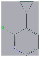 Chemical structure of 2-Chloro-3-cyclopropylpyridine