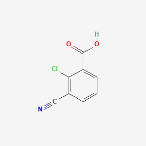 Chemical structure of 2-Chloro-3-cyanobenzoic acid