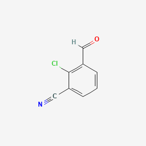 Chemical structure of 2-Chloro-3-cyanobenzaldehyde
