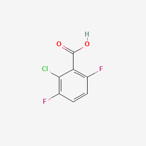 Chemical structure of 2-Chloro-3,6-Difluorobenzoic Acid