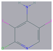 Chemical structure of 2-Chloro-3,5-diiodopyridin-4-amine