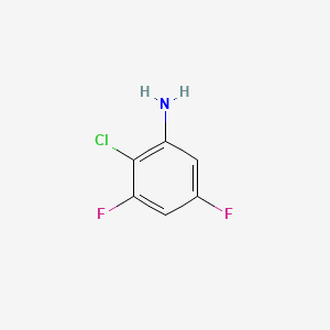 Chemical structure of 2-Chloro-3,5-Difluoroaniline