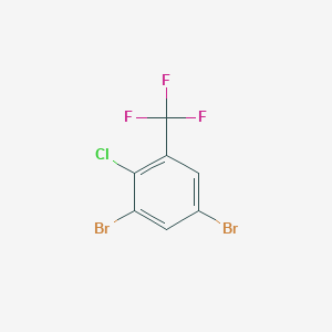 Chemical structure of 2-Chloro-3,5-dibromobenzotrifluoride