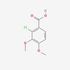 Chemical structure of 2-Chloro-3,4-dimethoxybenzoic acid