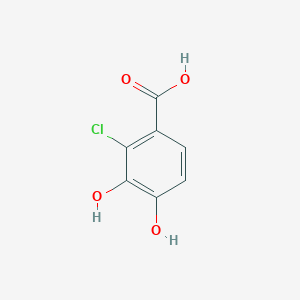 Chemical structure of 2-Chloro-3,4-dihydroxybenzoic acid