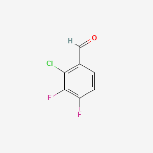 Chemical structure of 2-Chloro-3,4-difluorobenzaldehyde