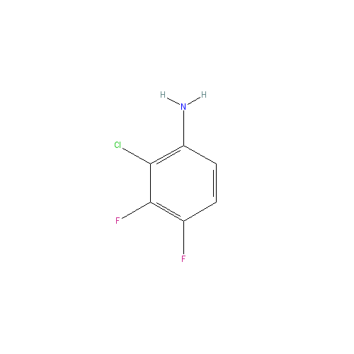 Chemical structure of 2-Chloro-3,4-difluoroaniline