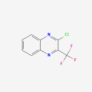 Chemical structure of 2-Chloro-3-(trifluoromethyl)quinoxaline