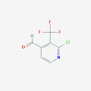 Chemical structure of 2-Chloro-3-(trifluoromethyl)isonicotinaldehyde