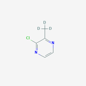 Chemical structure of 2-Chloro-3-(methyl-d3)-pyrazine