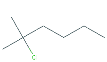 Chemical structure of 2-Chloro-2,5-dimethylhexane