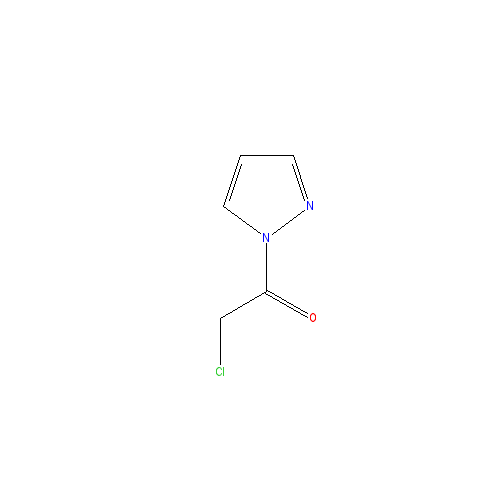 Chemical structure of 2-Chloro-1-pyrazol-1-yl-ethanone