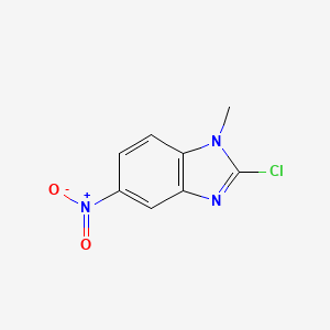 Chemical structure of 2-Chloro-1-methyl-5-nitro-1H-benzimidazole