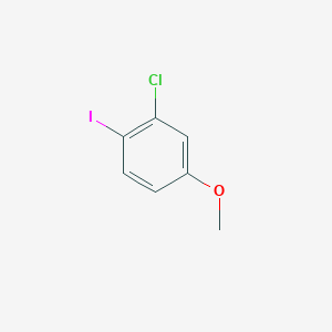 Chemical structure of 2-Chloro-1-iodo-4-methoxybenzene