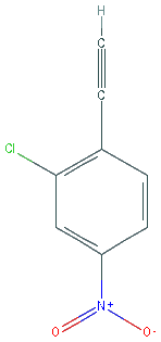 Chemical structure of 2-Chloro-1-ethynyl-4-nitrobenzene