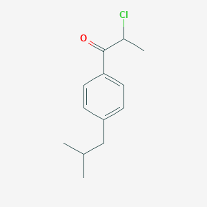 Chemical structure of 2-Chloro-1-(4-isobutyl)propan-1-one